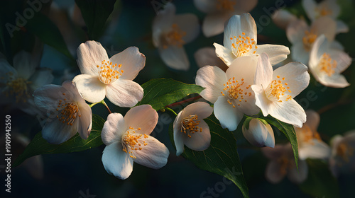 The Delicate Beauty and Frgrance of Jasmine Flowers n Full Bloom: A Celebratio of Nature's Graceful and romatic Wonders in Every Bd and Blossom