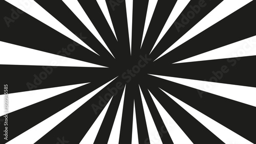 High energy anime style burst with sharp lightning rays radiating from the center. Dynamic speed lines background inspired by manga and comic action scenes.