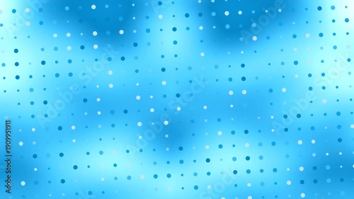Blue Aqua Background with Moving Square Dots Gentle Gradient and Soft Light