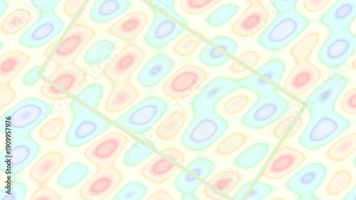 Colorful Wavy Pattern Animation Loop Soft Pastel Waves Background