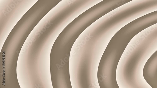 Concentric Waves Motion Graphic Loop Calm Beige Background Subtle Texture