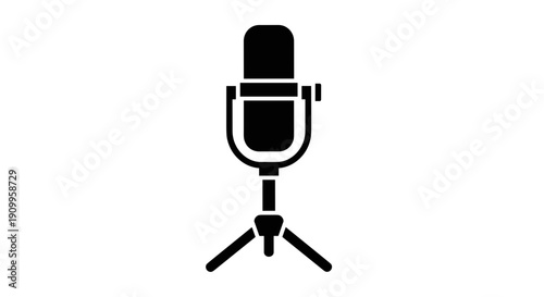 Microphone on a stand 1.