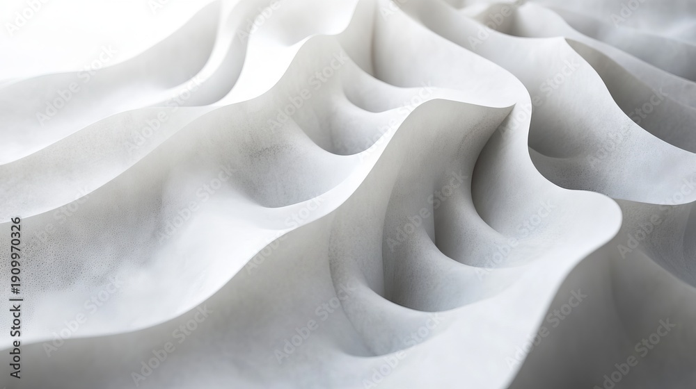 custom made wallpaper toronto digitalSoft White Grey Canvas with Subtle Geometric Waves and Patterns