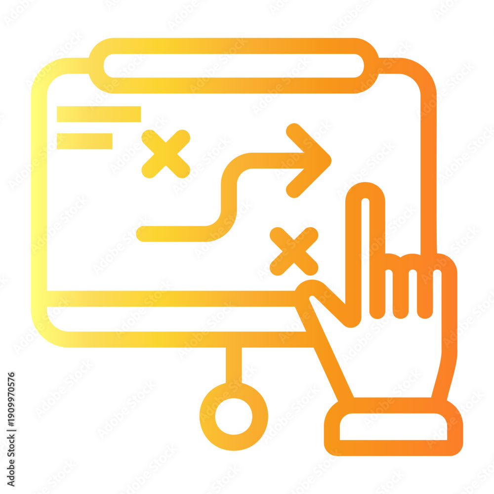 Fototapeta premium board Line Gradient Icon