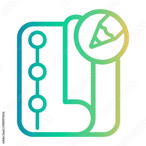 strategy Line Gradient Icon