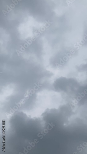Dark cloudy skies and gray clouds
