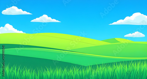 grassland, field, meadow, greenfield, pasture, lawn, nature, landscape, scenery, countryside, rural, outdoor, horizon, farmland, sky, bluesky, clouds, cloudscape, daylight, sunlight, sunny, bright, fr