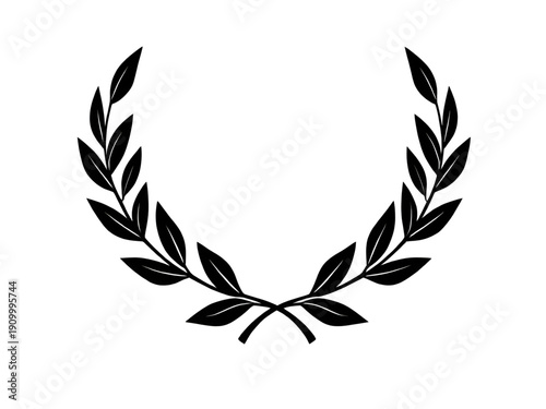 laurel, wreath, award, silhouette, victory, honor, success, achievement, champion, winner, prize, trophy, medal, excellence, prestige, glory, triumph, emblem, symbol, badge, crest, decorative, ceremon