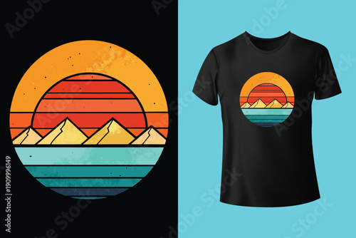 Mountain bike extreme sports design. Downhill mountain biking artwork. Outdoor adventure graphic print. T shirt design vector illustration. Cycling cl