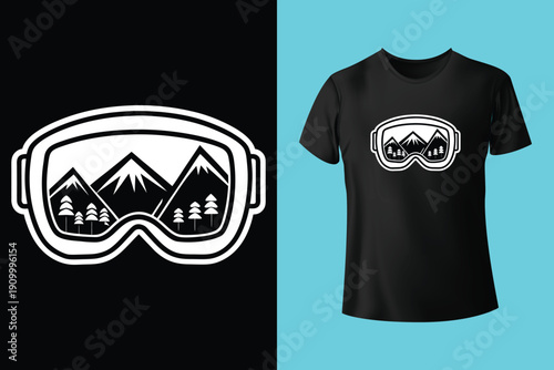 Mountain bike extreme sports design. Downhill mountain biking artwork. Outdoor adventure graphic print. T shirt design vector illustration. Cycling cl