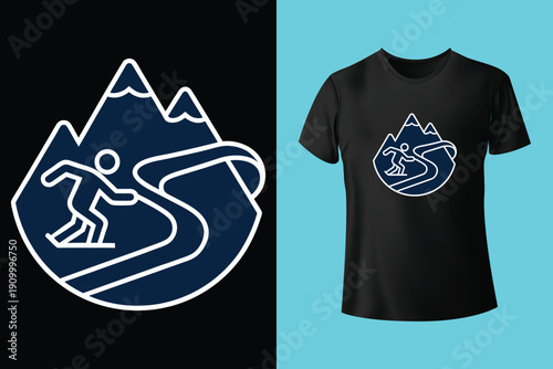 vintage cowboy illustration on a bucking bronco. Vintage rodeo artwork for t shirt print, poster