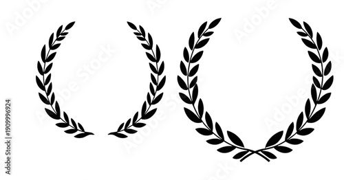 laurel, wreath, award, silhouette, victory, honor, achievement, success, champion, winner, prize, trophy, medal, excellence, prestige, glory, triumph, classic, ancient, greek, roman, emblem, symbol, b