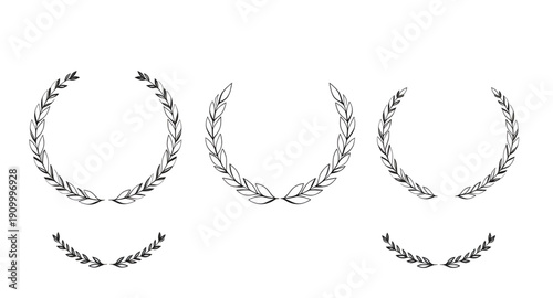 laurel, wreath, award, silhouette, victory, honor, success, achievement, champion, winner, prize, medal, excellence, prestige, glory, triumph, emblem, symbol, badge, crest, decorative, ceremonial, rec