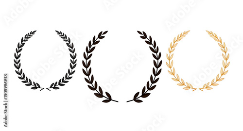 laurel, wreath, award, silhouette, victory, honor, success, achievement, champion, winner, prize, medal, excellence, prestige, glory, triumph, emblem, symbol, badge, crest, decorative, ceremonial, rec