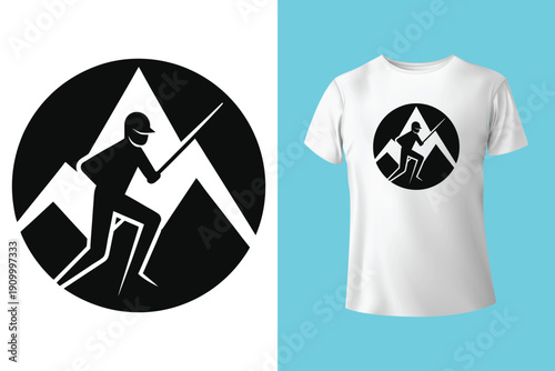 vintage cowboy illustration on a bucking bronco. Vintage rodeo artwork for t shirt print, poster