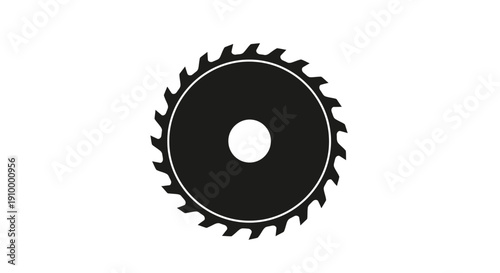 Circular Saw Blade Isolated White.