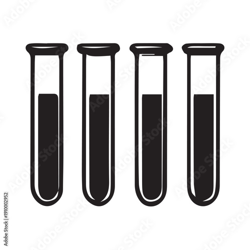 laboratory test tubes with blood