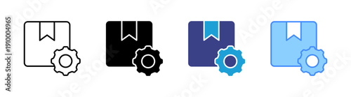 Product Management icon set multiple style collection