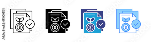 Validation icon set multiple style collection