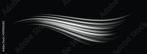 abstract white wind lines effect air stream flow wave