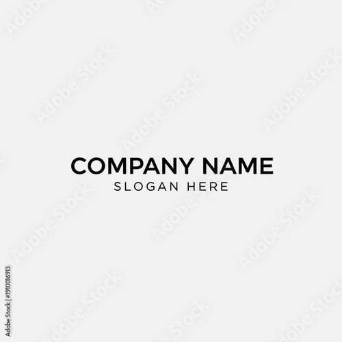 Company Name and Slogan Placeholder Text.