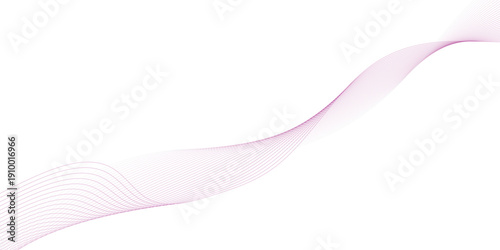 Abstract wave element for design. Digital frequency track equalizer. Stylized line art background. Vector illustration. Wave with lines created using blend tool.