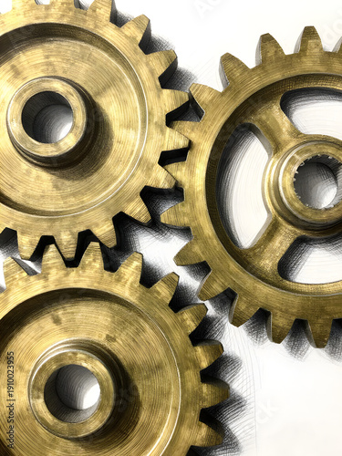 Interlocking Clockwork Gears