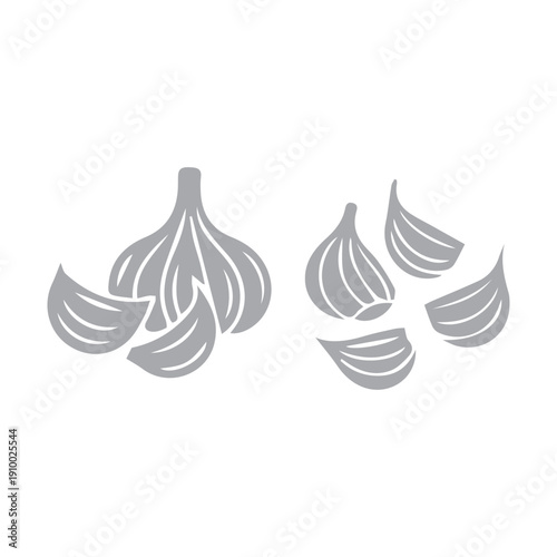 Garlic Bulbs and Cloves