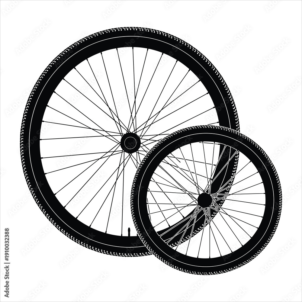 Fototapeta premium bicycle wheel vector