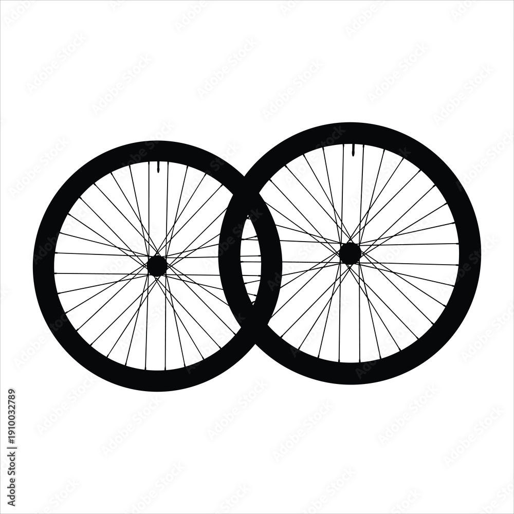 Fototapeta premium bicycle wheel vector