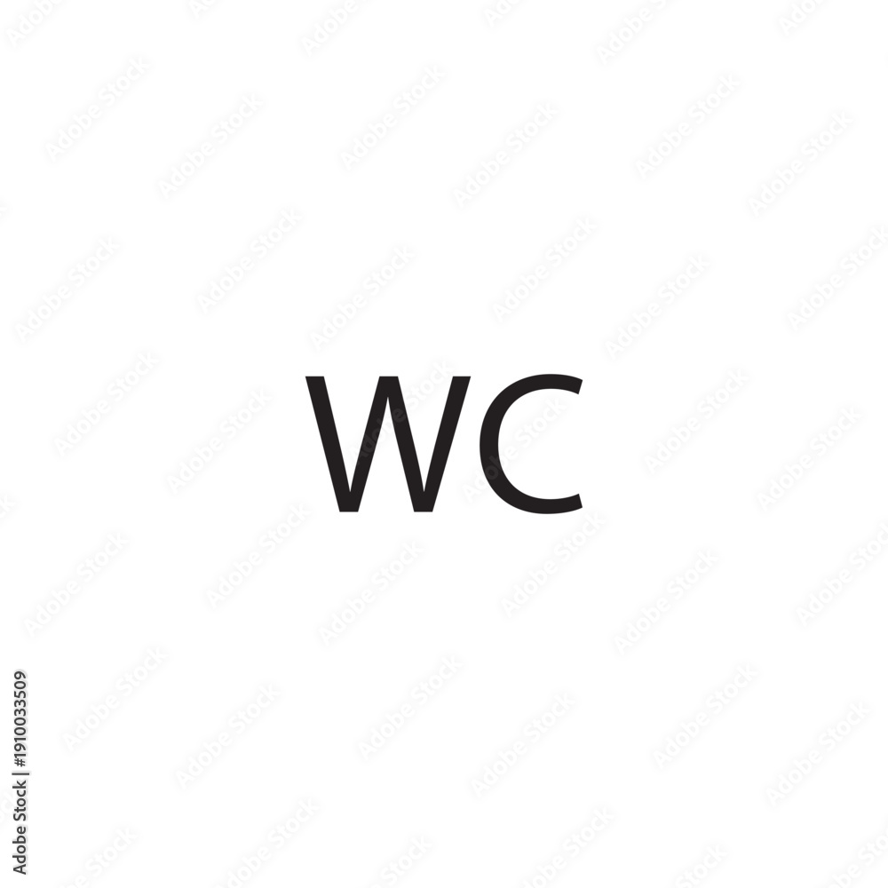 Obraz premium WC icon