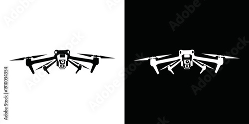 simple vector drone logo 01