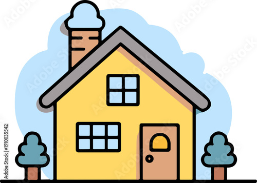 심플한 집 일러스트