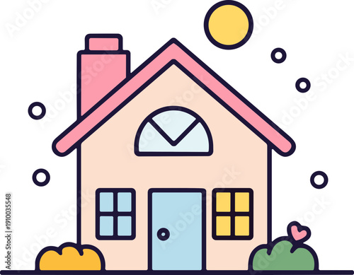 심플한 집 일러스트