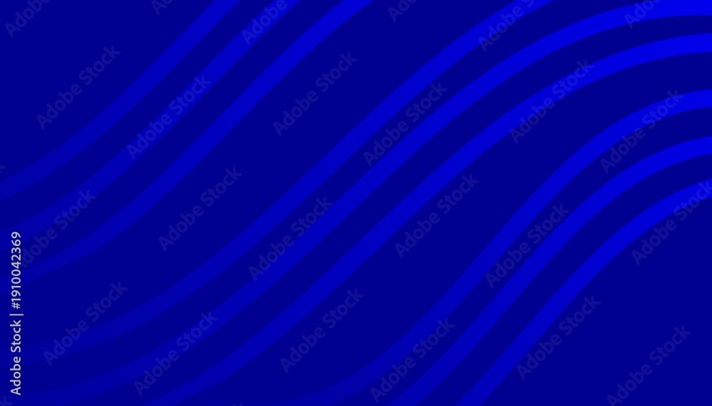 Fototapeta premium Deep blue abstract background with flowing wave lines and modern gradient style