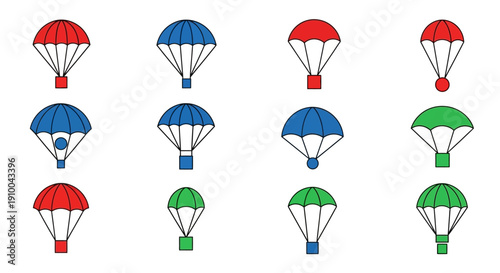 Colorful Parachutes Pattern: Fun, Playful Design