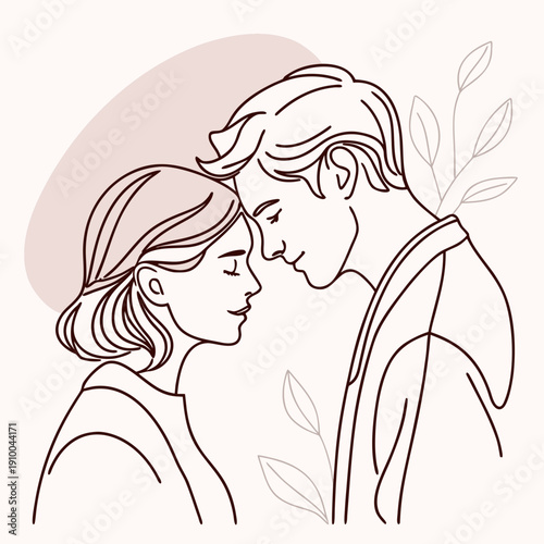 Couple Forehead Touch