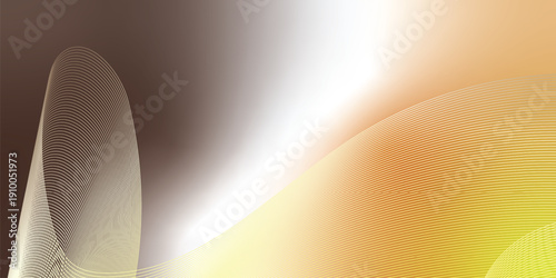 SaddleBrown white and yellow abstract shape grainy gradient background with black noisy texture wide banner poster header design