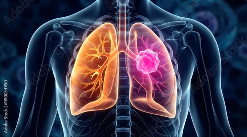 Medical Illustration of Human Organs, Healthcare Science, Anatomical Environment, Conceptual View