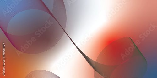 Navy blue red and white abstract shape background with grainy gradient and black noisy texture for wide banner poster header design