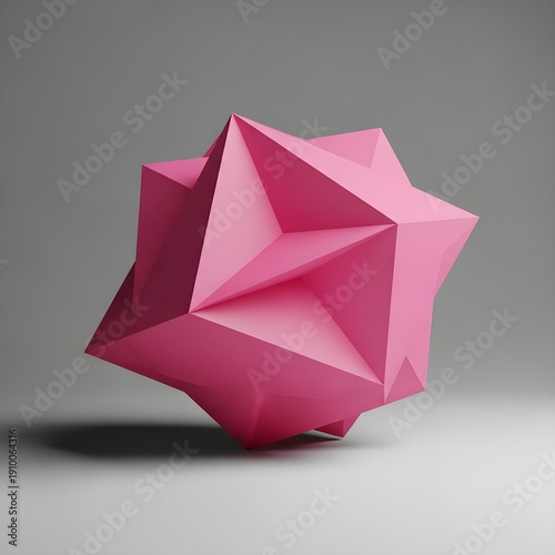 pink origami paper