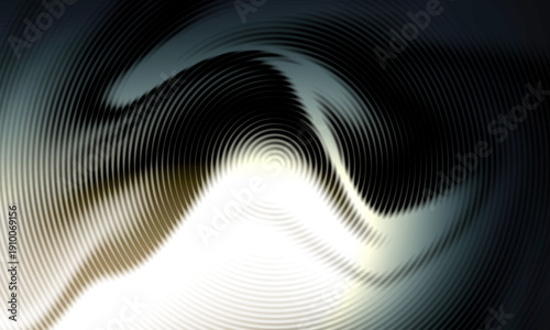 Obraz na plátně Abstract swirling lines converge towards a bright focal point creating a dynamic