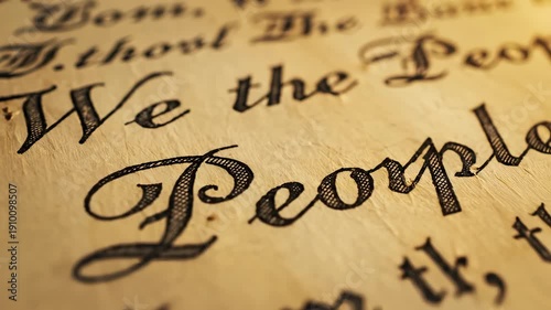 Closeup of historical document text