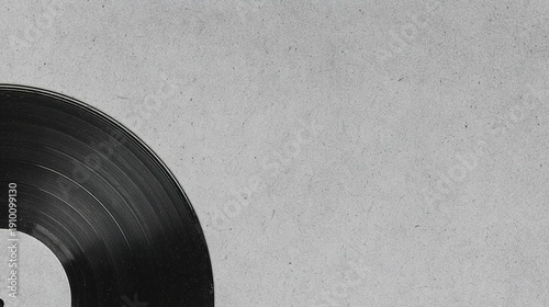 vinyl. A vintage vinyl record isolated on a light grey surface, showcasing subtle texture details. lifestyle magazines.