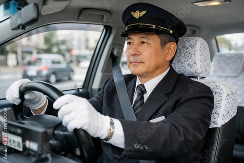 日本人のタクシードライバー
Japanese taxi driver
