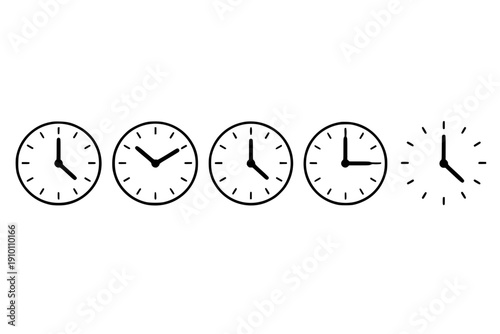 Simple Clock Faces Display
