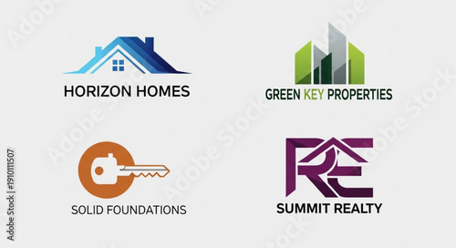 Real Estate Company Logos Collection.