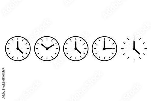 Simple Clock Faces Display
