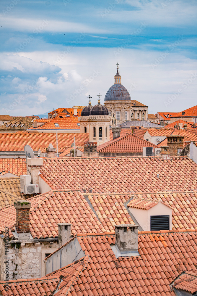 Obraz premium The cityscape of the old town Dubrovnik, Croatia.