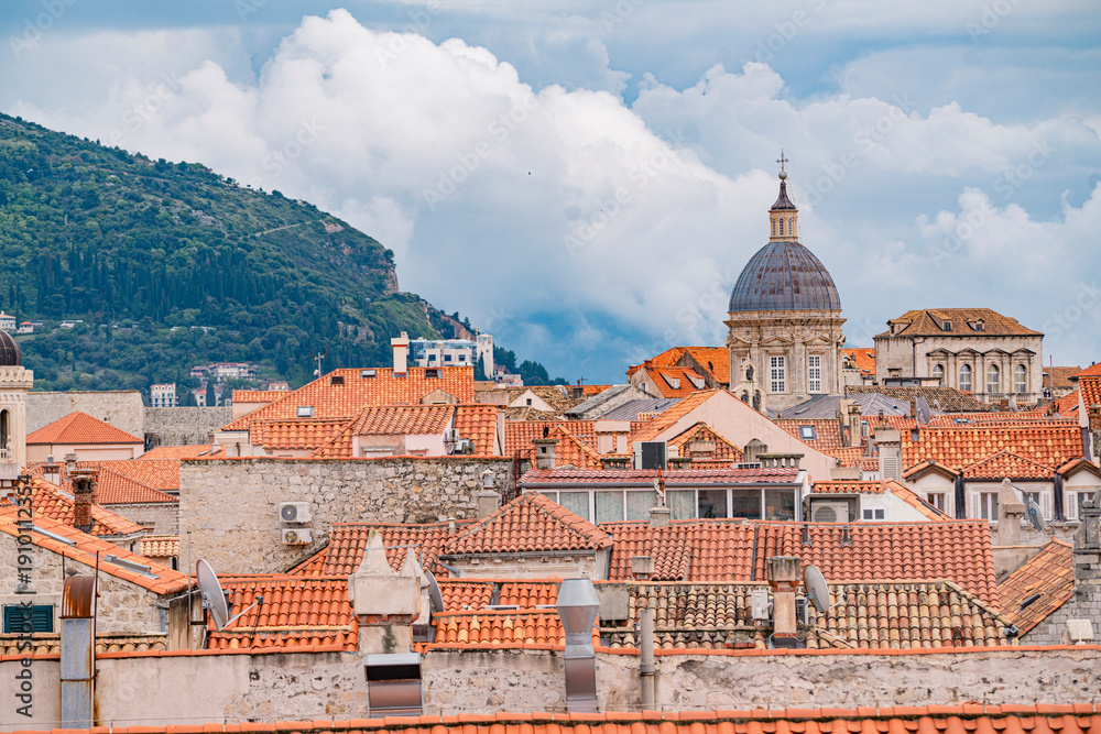 Obraz premium The cityscape of the old town Dubrovnik, Croatia.